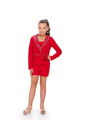 Ashley Lauren #8208 #2 Red Turquoise Fuchsia thumbnail