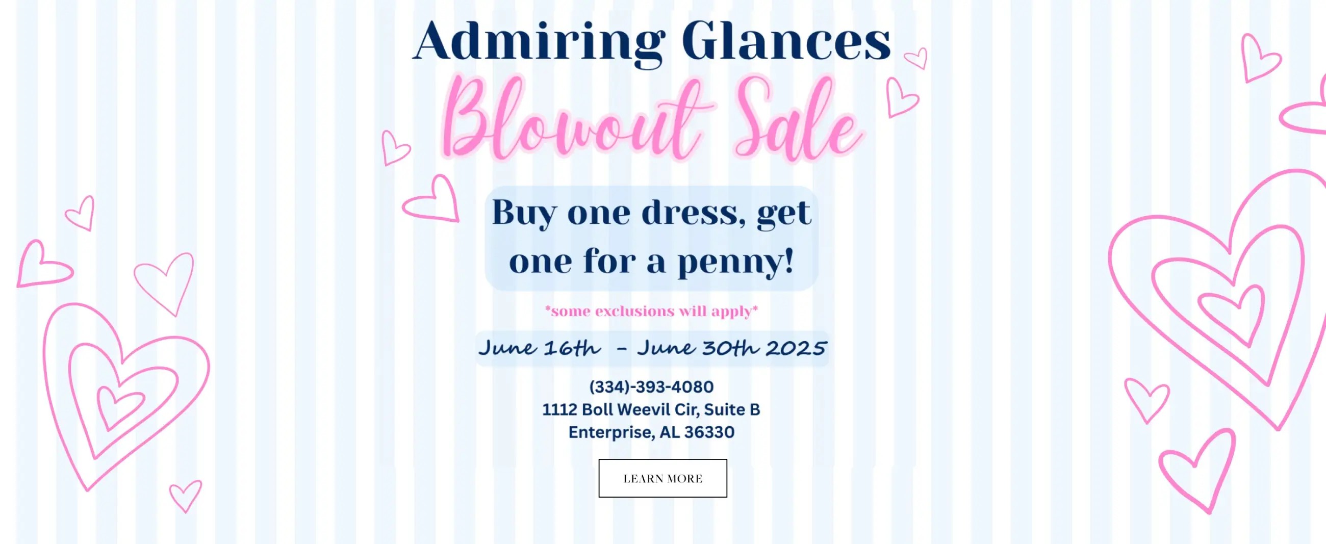 Blowout Sale Desktop Banner