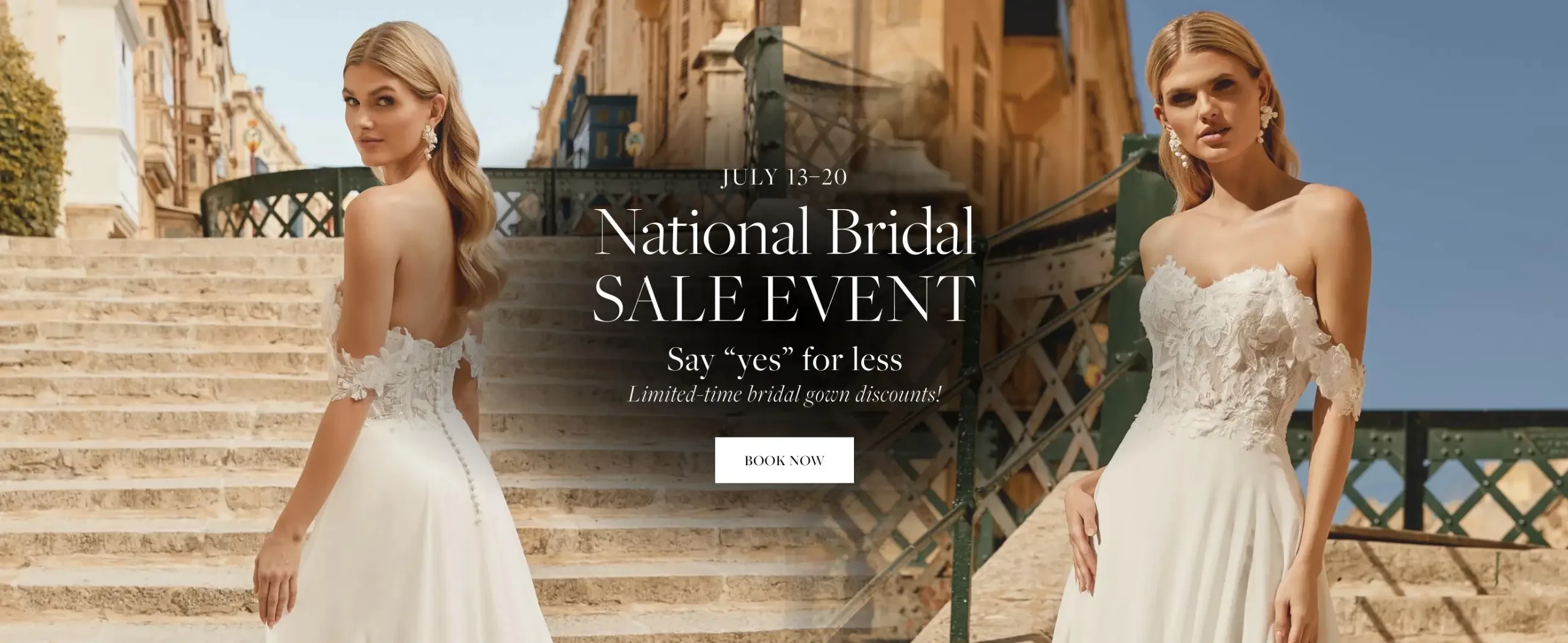 National Bridal Sale Desktop Banner