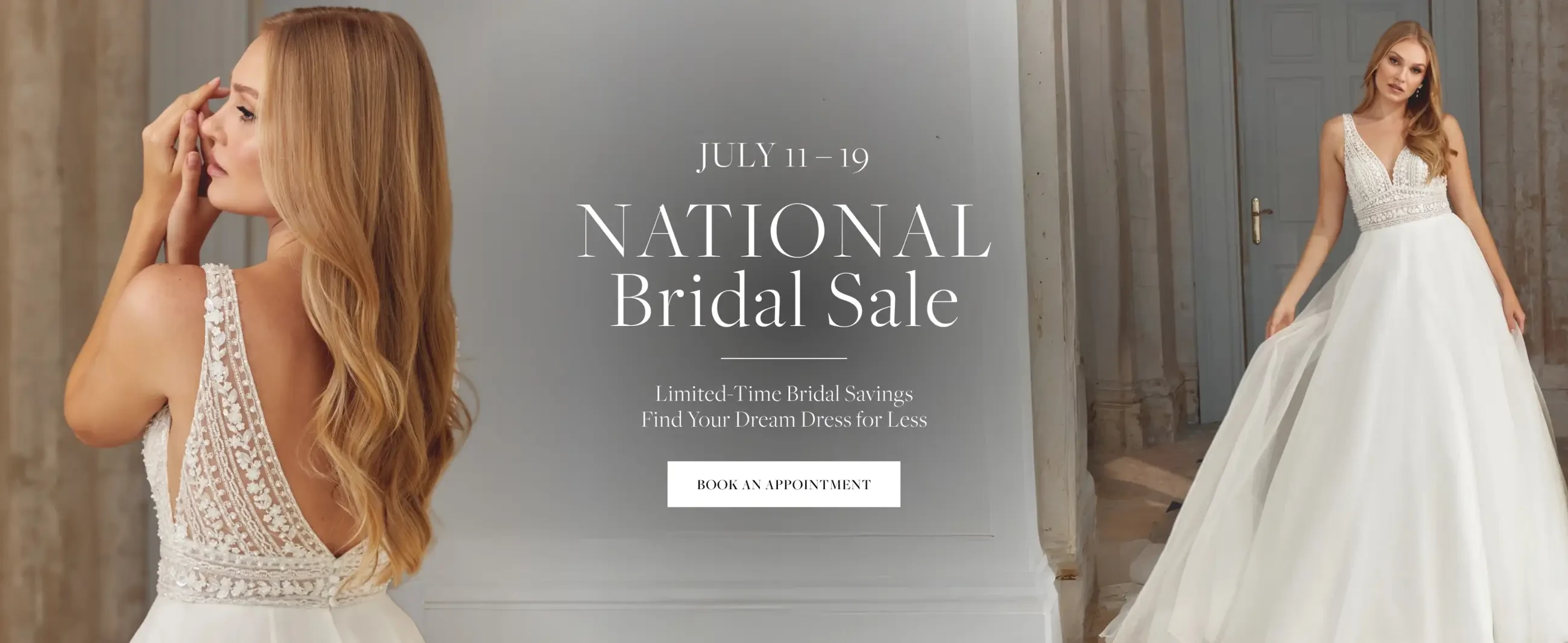 National Bridal Sale Desktop Banner